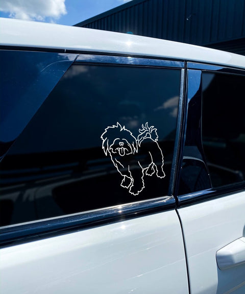 Maltese Bumper Sticker - The Dog Mum