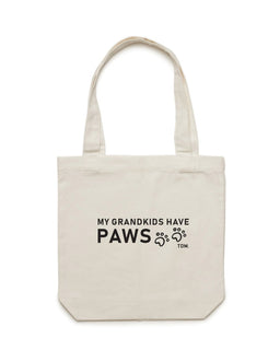 My Grandkids Have Paws Mens Luxe Tote Bag - The Dog Mum