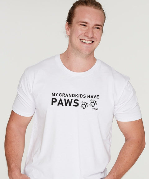 My Grandkids Have Paws Mens T-Shirt - The Dog Mum