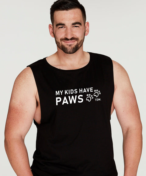 My Kids Have Paws Mens Tank - The Dog Mum