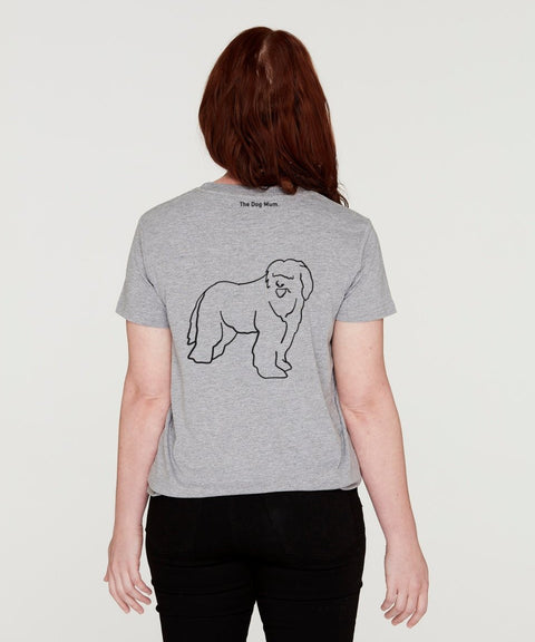 Old English Sheepdog Mum Illustration: Classic T-Shirt - The Dog Mum