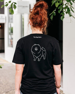 Pomeranian Mum Illustration: Unisex T-Shirt - The Dog Mum