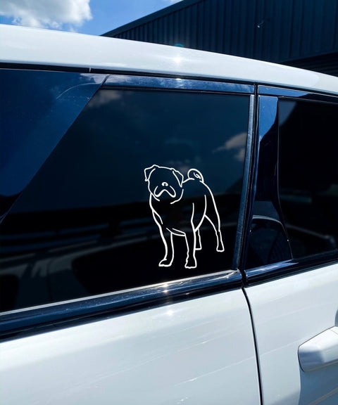 Pug Bumper Sticker - The Dog Mum