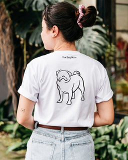 Pug Mum Illustration: Unisex T-Shirt - The Dog Mum