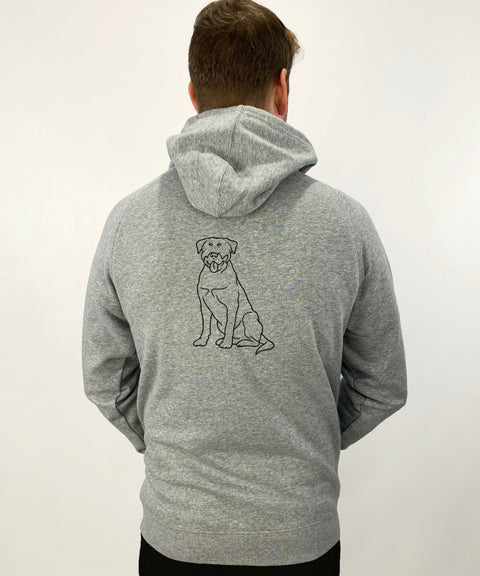 Rottweiler Dad Illustration: Unisex Hoodie - The Dog Mum