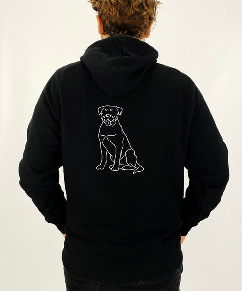 Rottweiler Dad Illustration: Unisex Hoodie - The Dog Mum