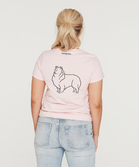 Rough Collie Mum Illustration: Classic T-Shirt - The Dog Mum