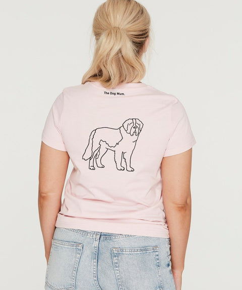 Saint Bernard Mum Illustration: Classic T-Shirt - The Dog Mum
