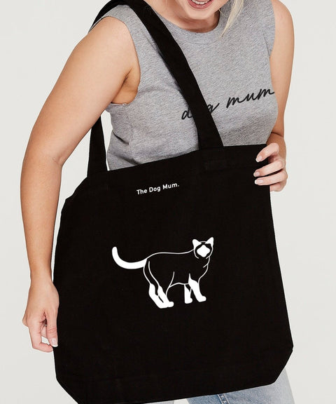 Siamese Illustration: Luxe Tote Bag - The Dog Mum