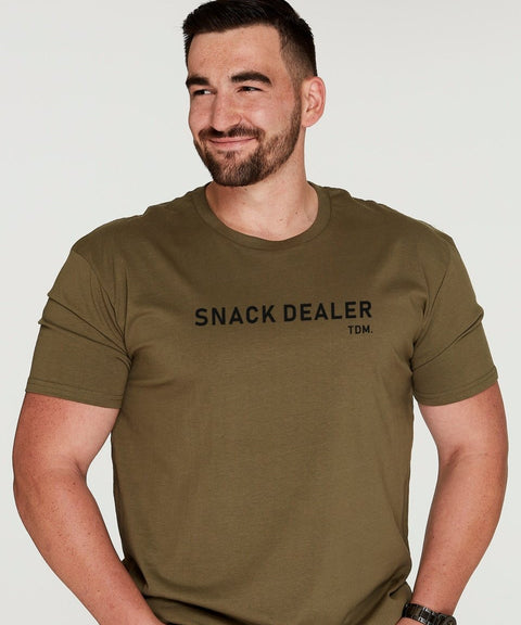Snack Dealer (Block) Mens T-Shirt - The Dog Mum