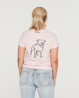 Staffy Mum Illustration: Classic T-Shirt - The Dog Mum