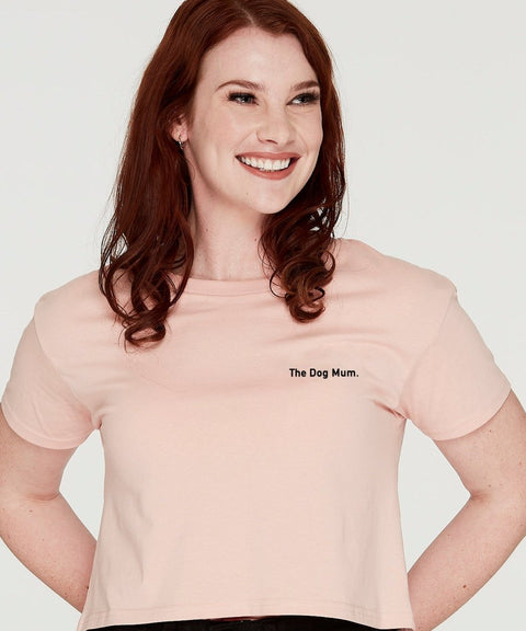The Dog Mum. Brand Crop T-Shirt - The Dog Mum