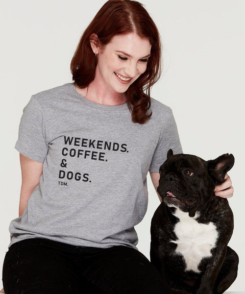 Weekends. [Fave Thing]. & Dogs. Classic T-Shirt - The Dog Mum