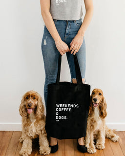 Weekends. [Fave Thing]. & Dogs. Luxe Tote Bag - The Dog Mum