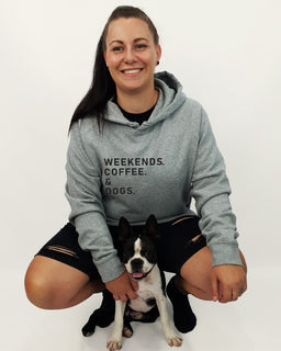 Weekends. [Fave Thing]. & Dogs. Unisex Hoodie - The Dog Mum
