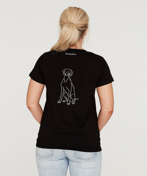 Weimaraner Mum Illustration: Classic T-Shirt - The Dog Mum