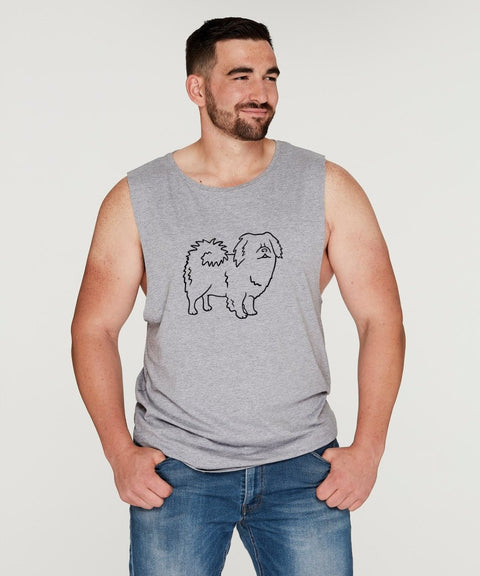 Tibetan Spaniel Dad Illustration: Tank - The Dog Mum