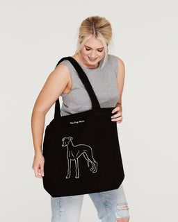 Whippet Mum Illustration: Luxe Tote Bag - The Dog Mum