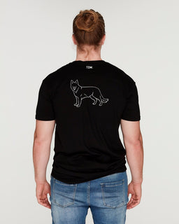 White Swiss Shepherd Dad Illustration: T-Shirt - The Dog Mum