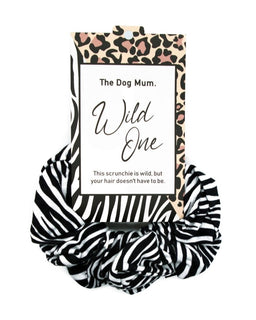 Wild One Scrunchie: Zebra - The Dog Mum