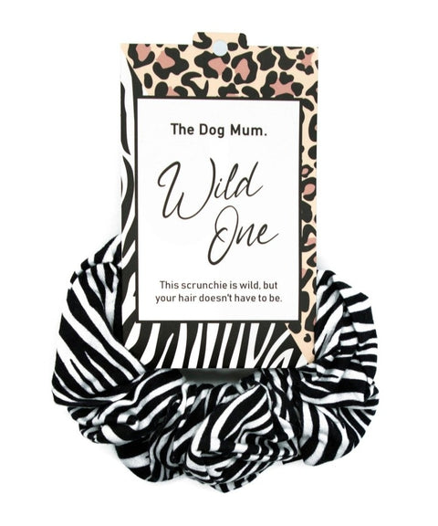 Wild One Scrunchie: Zebra - The Dog Mum