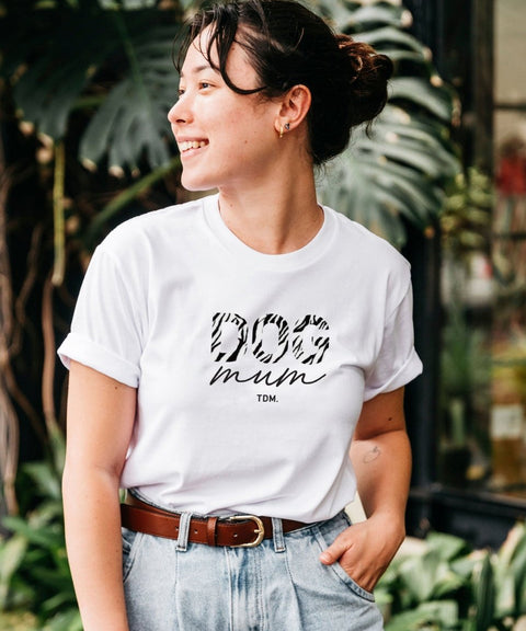 Wild One Zebra: Dog Mum Unisex T-Shirt - The Dog Mum