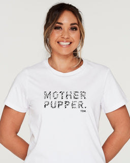 CLEARANCE - Wild One Zebra: Motherpupper Classic T-Shirt - The Dog Mum
