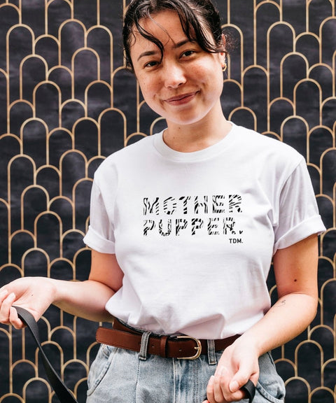 Wild One Zebra: Motherpupper Unisex T-Shirt - The Dog Mum
