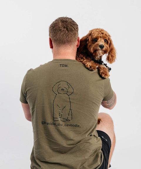 Cavoodle Dad Illustration: T-Shirt - The Dog Mum
