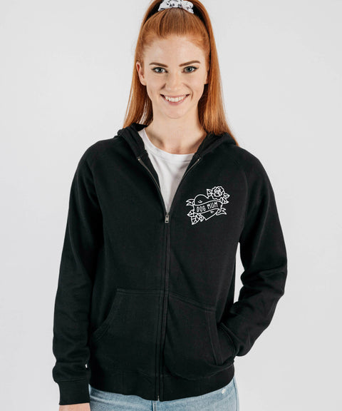 Choose Your Double Breed Illustration: Women's Zip Hoodie - The Dog Mum