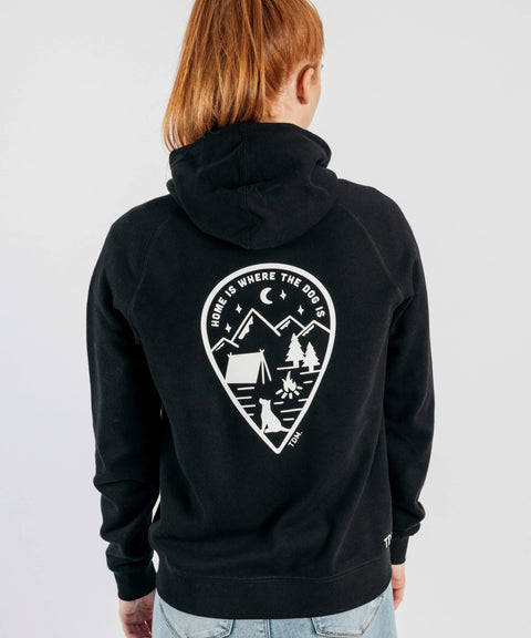 Home Is Where The Dog Is: Women's Zip Hoodie - The Dog Mum