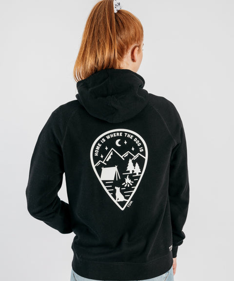 Home Is Where The Dog Is: Women's Zip Hoodie - The Dog Mum