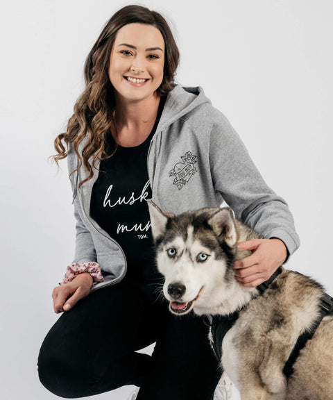 Choose Your Double Breed Illustration: Women's Zip Hoodie - The Dog Mum