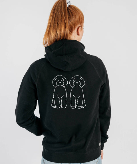 Choose Your Double Breed Illustration: Women's Zip Hoodie - The Dog Mum