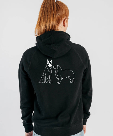 Choose Your Double Breed Illustration: Women's Zip Hoodie - The Dog Mum